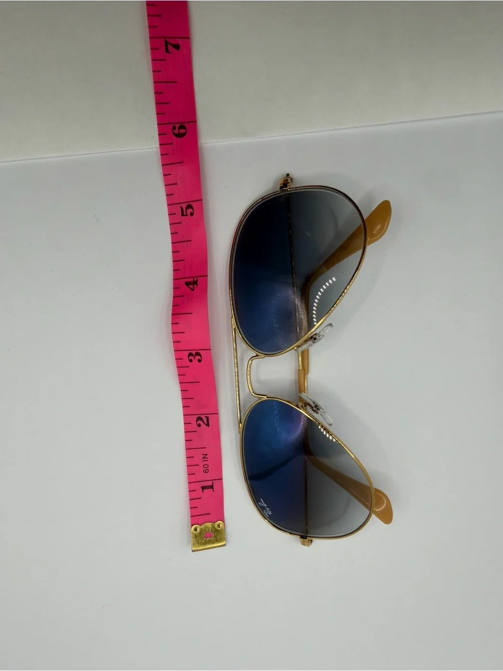 Ray-Ban Aviator Large Metal 001/3F Gold Blue Gradient NWT